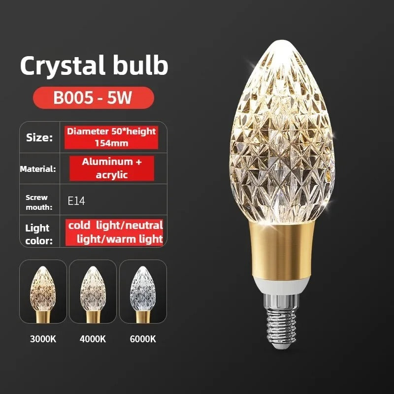 Crystal light bulbs
