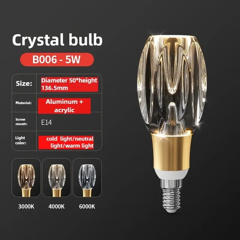 Crystal light bulbs