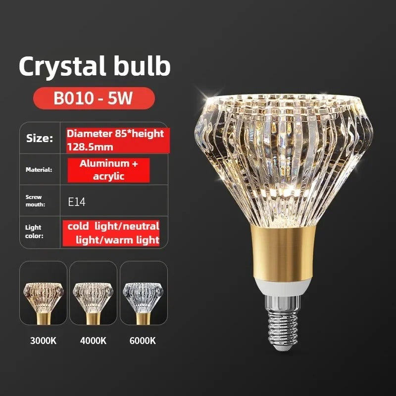 Crystal light bulbs